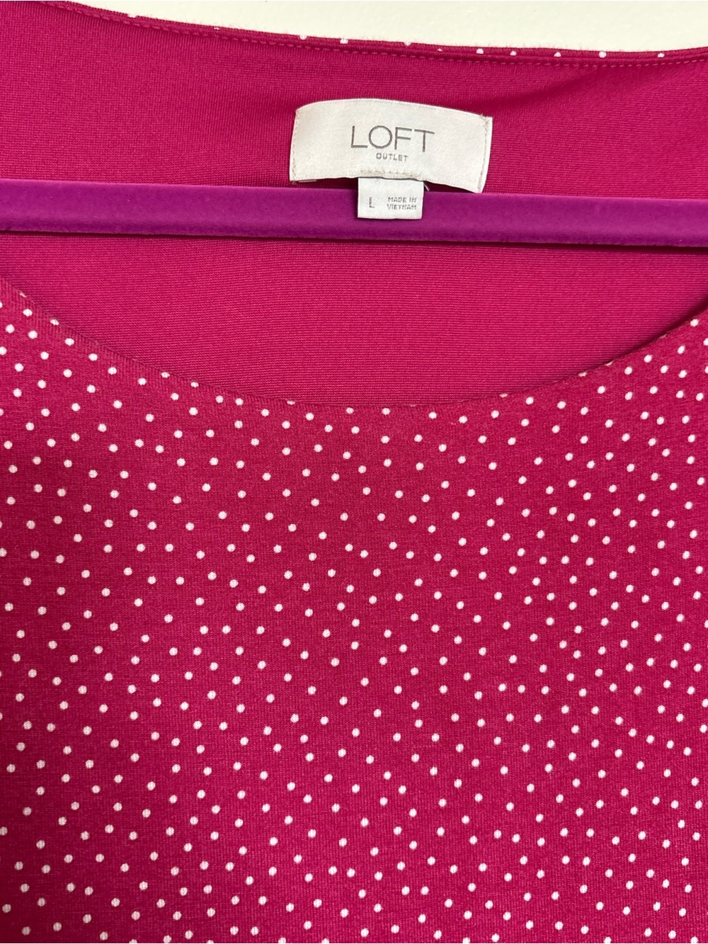 LOFT outlet Magenta Faux Wrap Dress